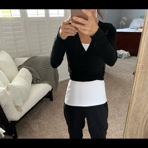 Alice and Olivia wrap ballerina sweater